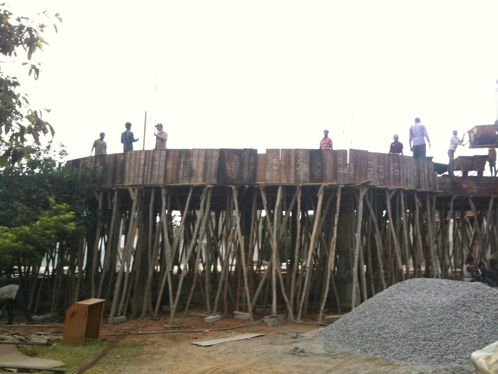 05-07-2014 - Construction of the mandir